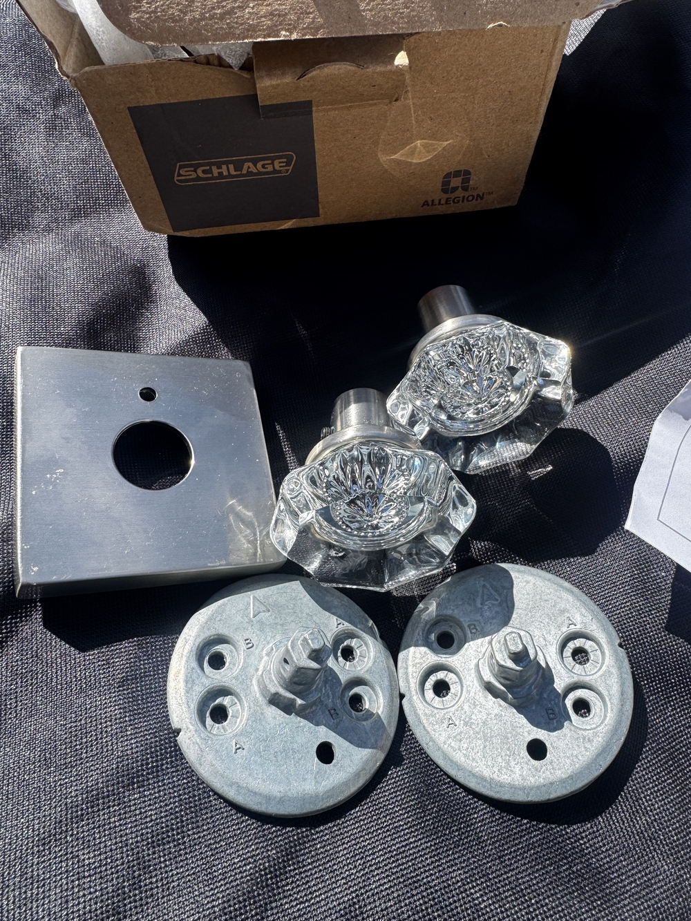 Schlage Glass Real  Crystal Doorknob Sets , Luxury , Beautiful